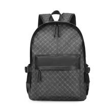 Business PU leather Travel Leisure Student large capacity men's laptop backpack school bags
