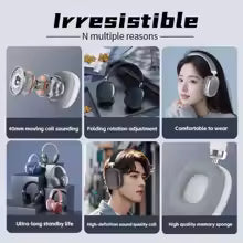 Wireless Bluetooth Headphones Stereo Earphones Super Bass Noise Reduction Mic for Iphone Laptop PC TV Sumsamg Android IOS